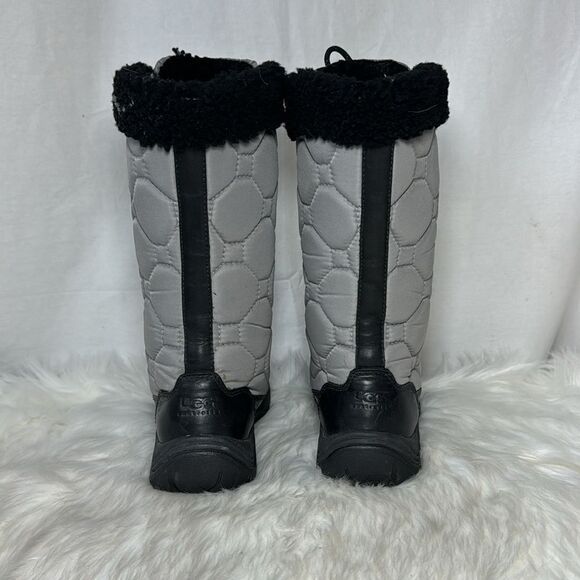 UGG Capstone Black/Grey‎ Winter Boots Sz 7 - Picture 3 of 6